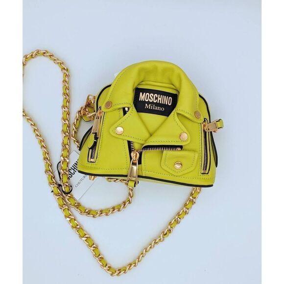 Moschino Handbags - MOSCHINO Biker Dome Small Chain Crossbody Bag NEW
